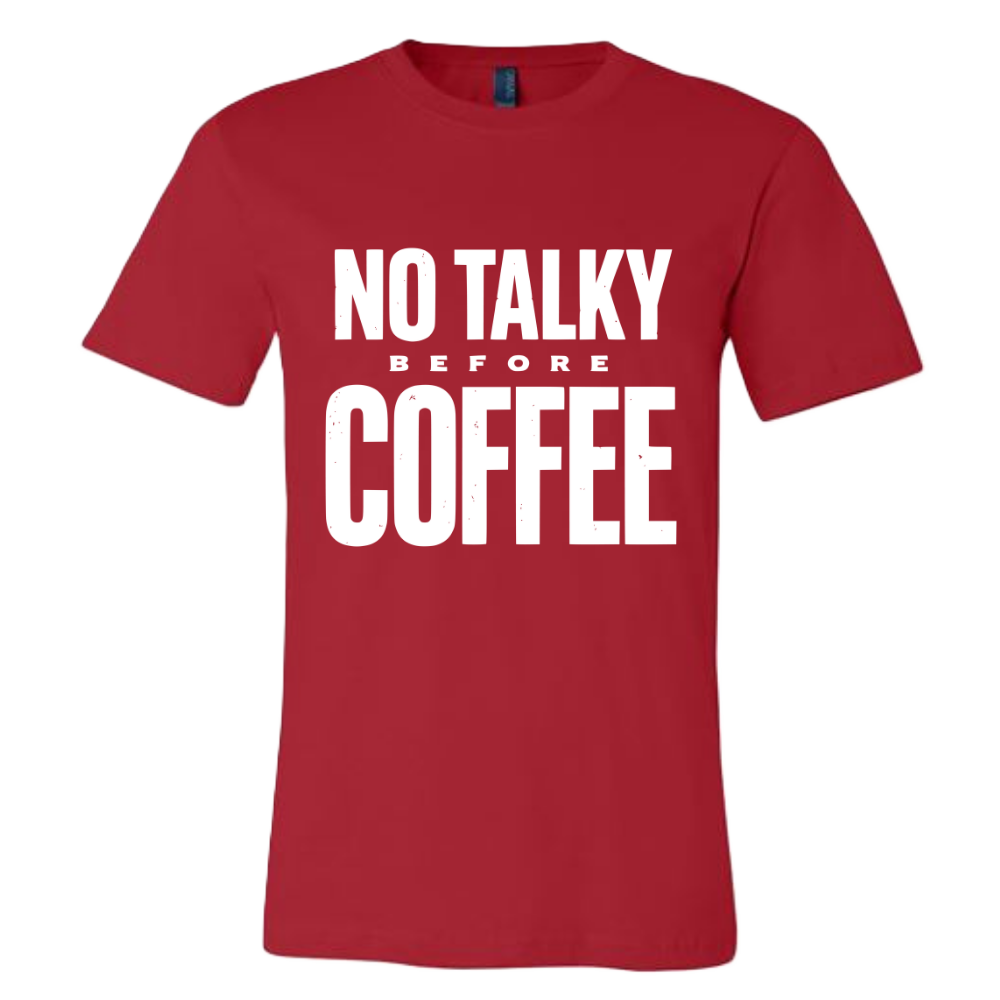 No talky before coffee