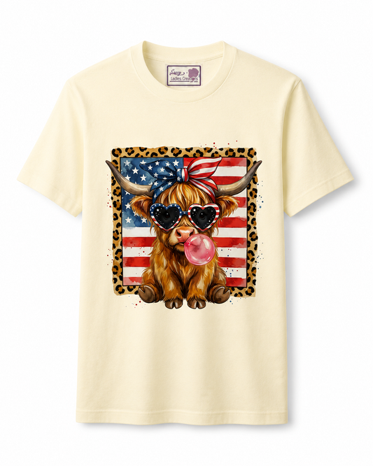 Sassy Patriotic Fuzzy Cow-1 Available!