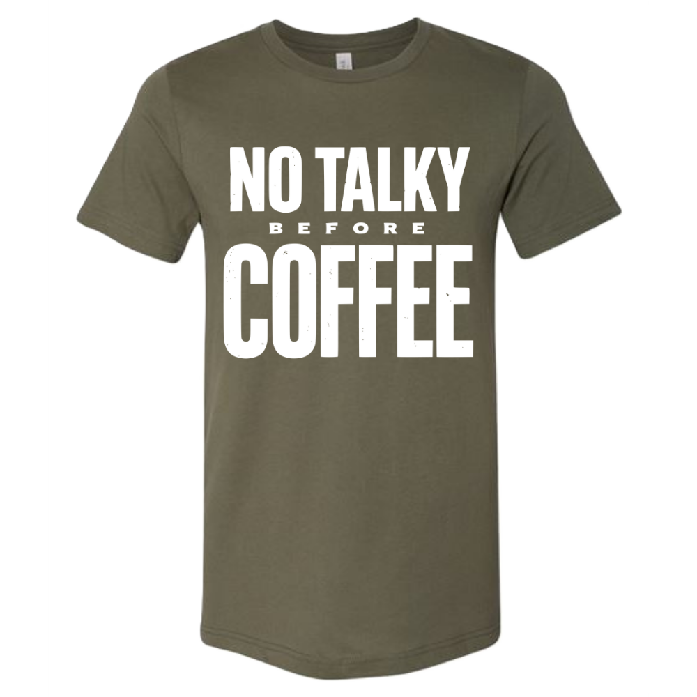 No talky before coffee