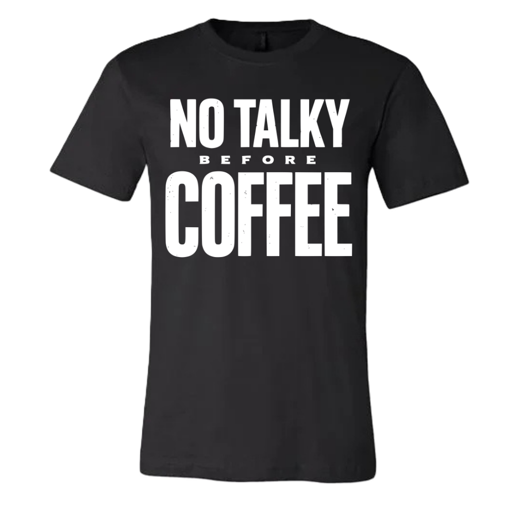 No talky before coffee
