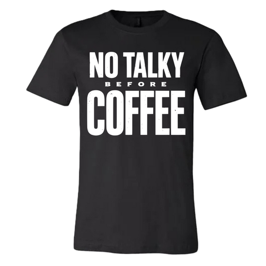 No talky before coffee
